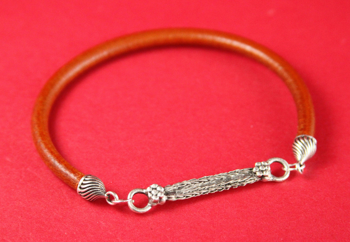 6/6 MADE in EUROPE 4 zamak cord end caps, 5mm round cord ends, round cord end caps, silver cord end caps (CR40/5S) Qty4
