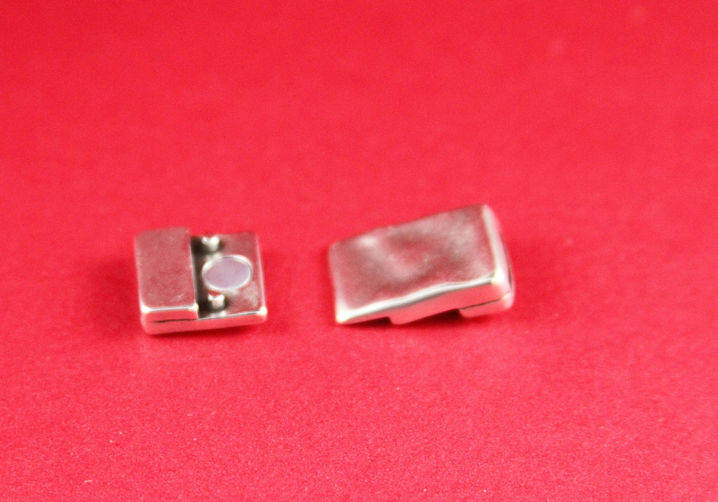 FC0129>>MADE in EUROPE zamak hammered  clasp, 10mm flat cord  clasp, 10x2mm clasp, Qty1