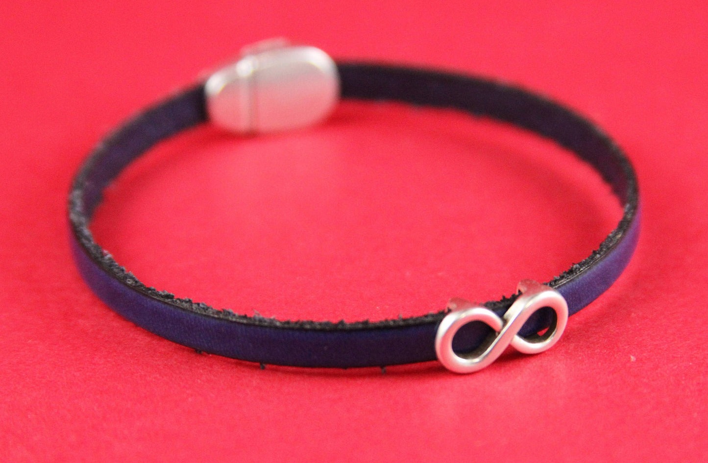 FS0262>>MADE in EUROPE 2 zamak infinity sliders, silver infinity sliders, 5mm flat cord infinity slider qty2