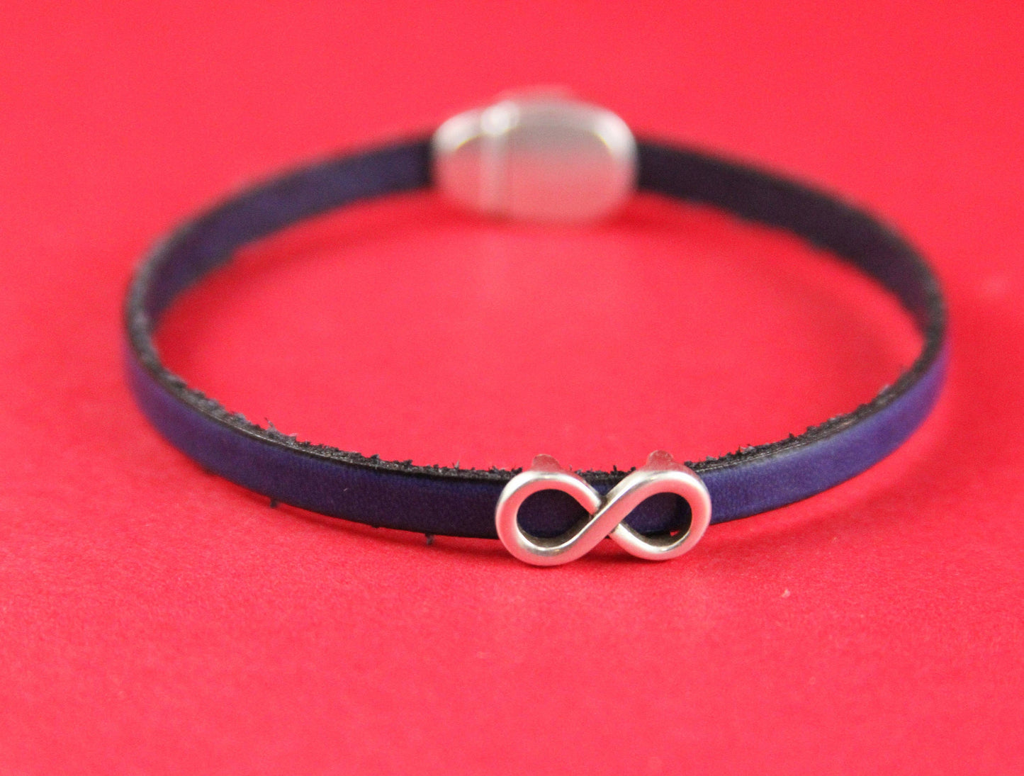 FS0262>>MADE in EUROPE 2 zamak infinity sliders, silver infinity sliders, 5mm flat cord infinity slider qty2