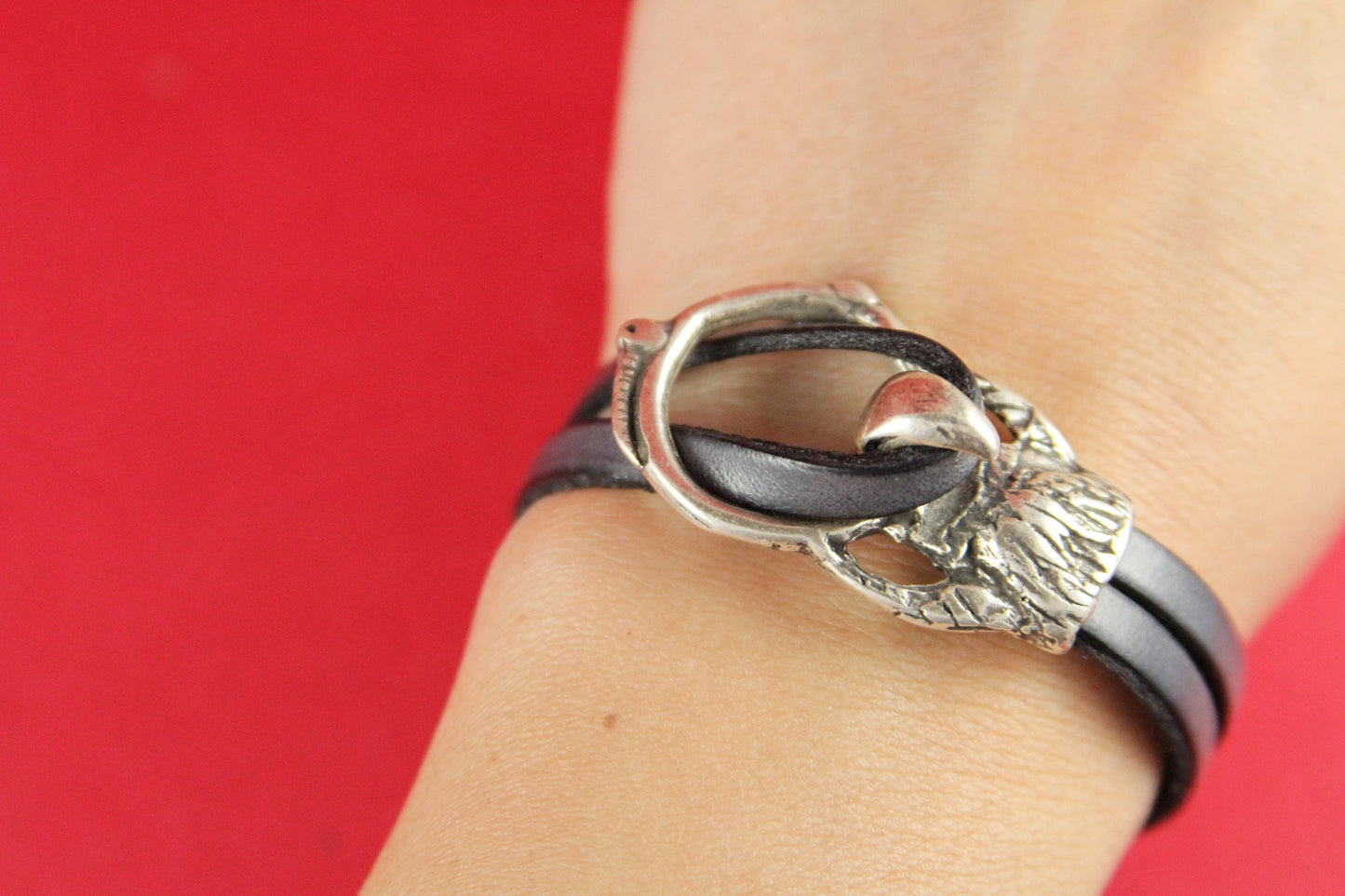 FC0158>>MADE in EUROPE zamak eagle oval hook clasp, silver hook clasp, bracelet zamak hook clasp (77920/10) qty1