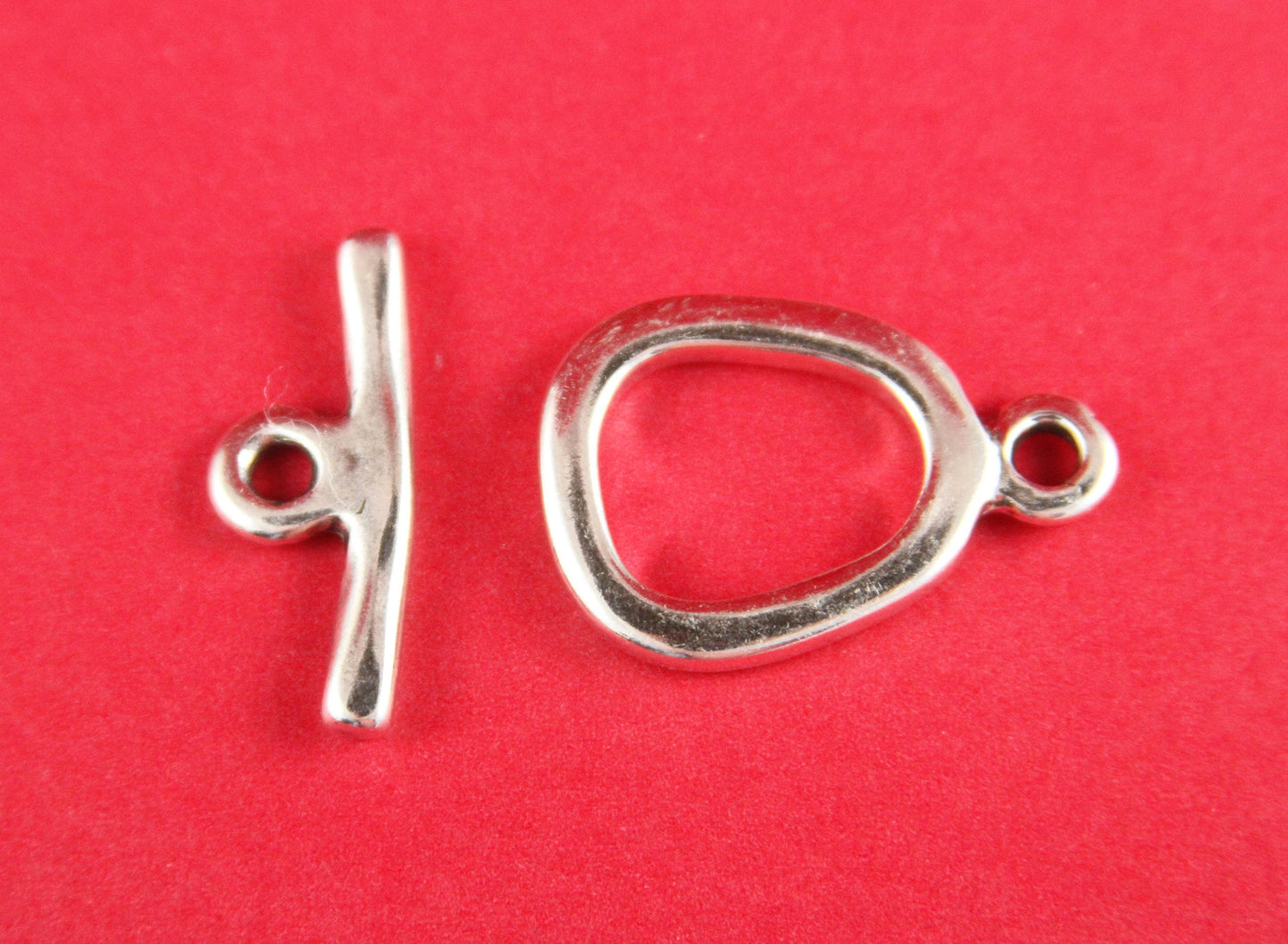 9/4 MADE IN EUROPE large zamak toggle clasp, 33mm silver toggle clasp (94570S)Qty1
