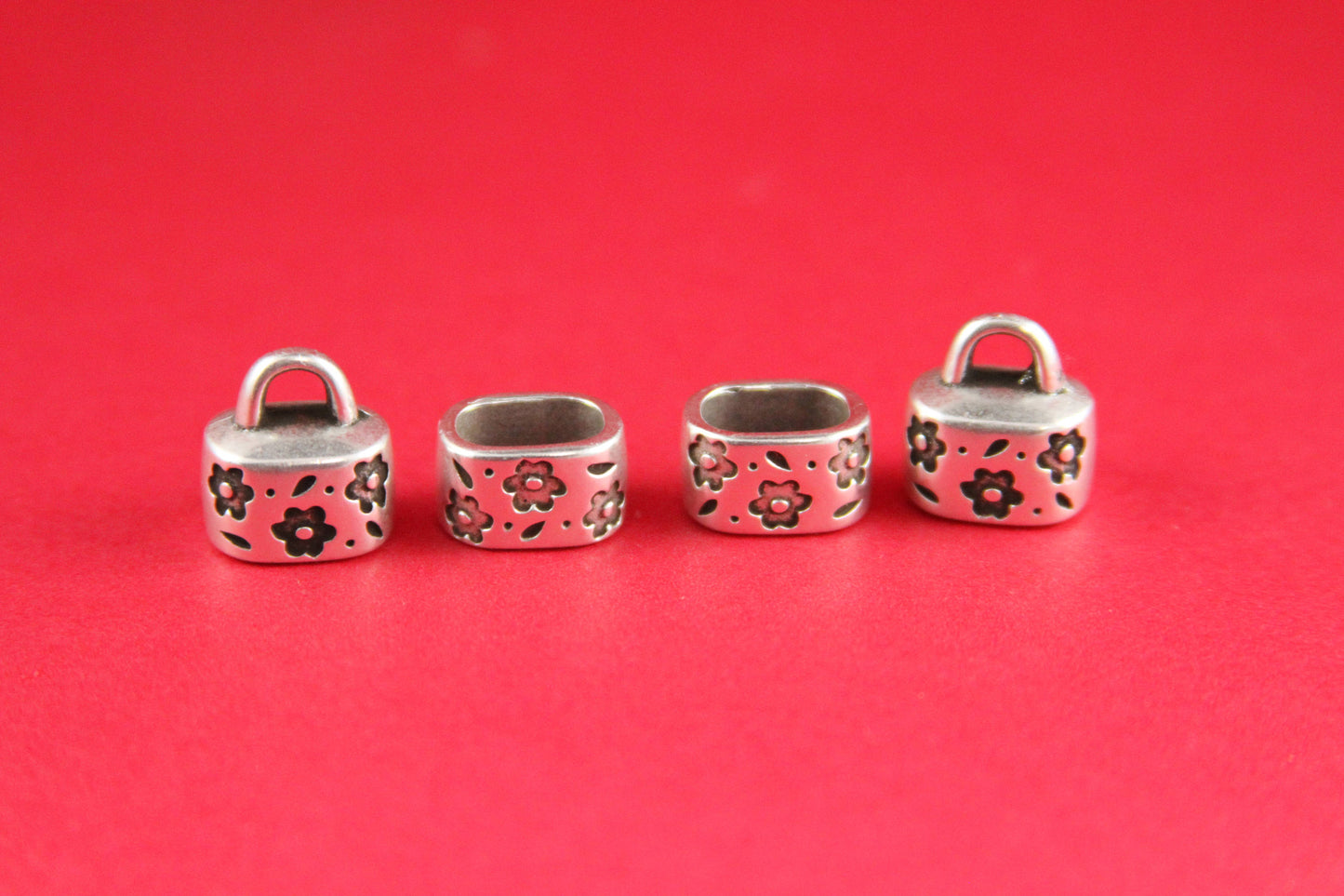 LC0007>>MADE IN EUROPE licorice  cord ends, licorice cord end caps, 10x6mm end caps Qty2