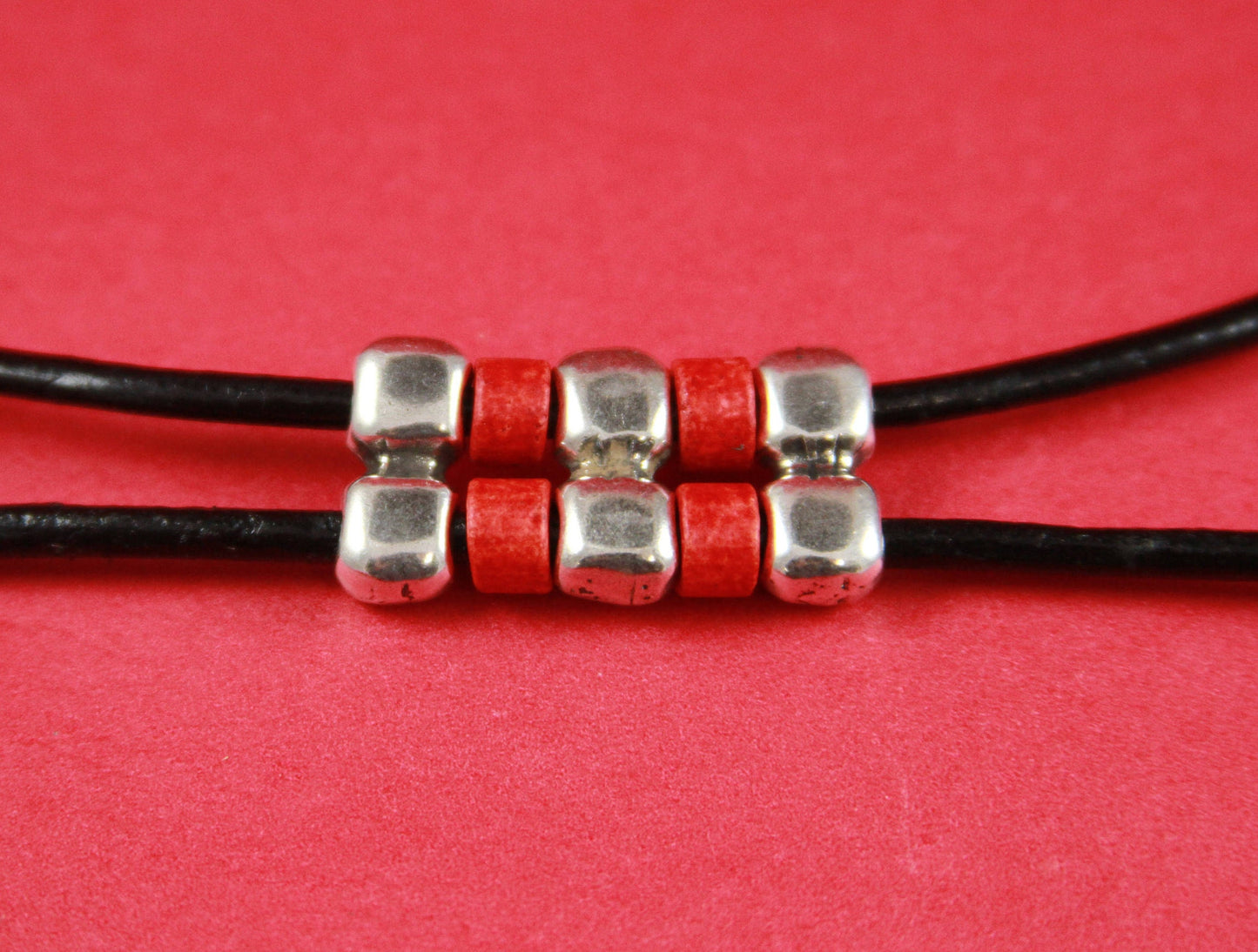 12/2>> MADE in EUROPE 2 zamak separators, 3mm cord separator, multi strand bracelet strand separator (Ablz182sS) Qty2