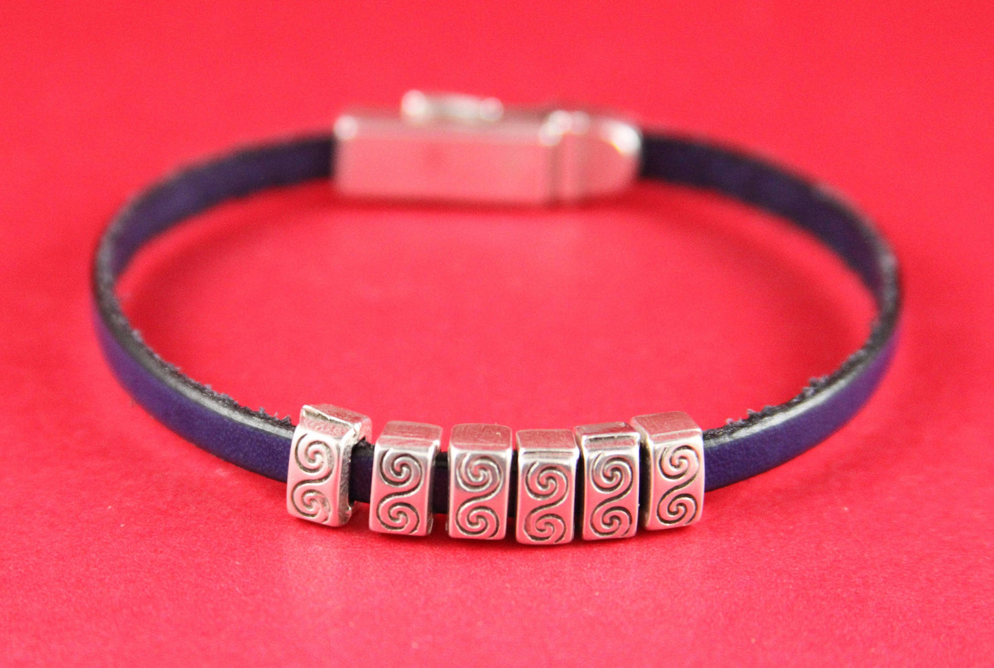FS0161>>MADE in EUROPE 6 zamak sliders for 5mm cord, flat cord slider, zamak bar slider qty6