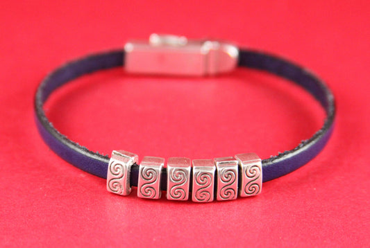 FS0161>>MADE in EUROPE 6 zamak sliders for 5mm cord, flat cord slider, zamak bar slider qty6