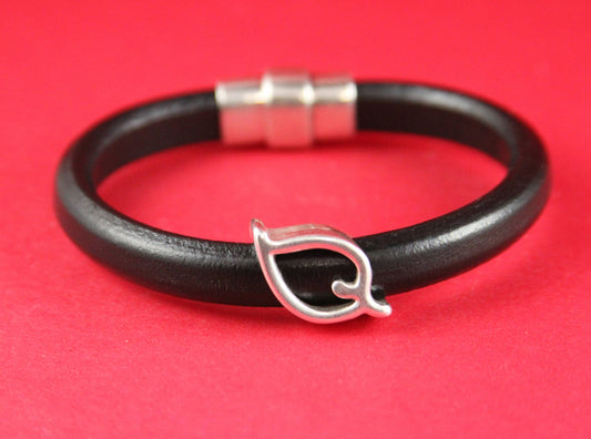LS0021>>MADE IN EUROPE 2 zamak leaf sliders, licorice zamak  slider, 10x6mm  sliders, silver double sided leaf sliders Qty2