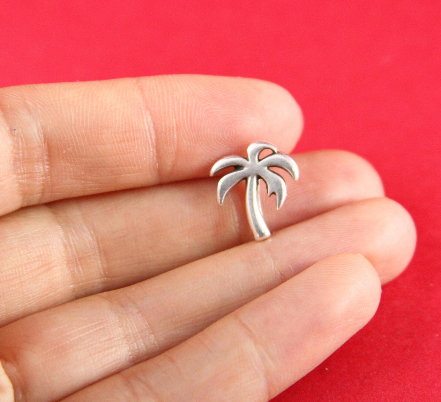 FS0231>>MADE in EUROPE 2 zamak palm tree sliders for 10mm flat cord, flat cord slider, zamak palm tree sliders qty2
