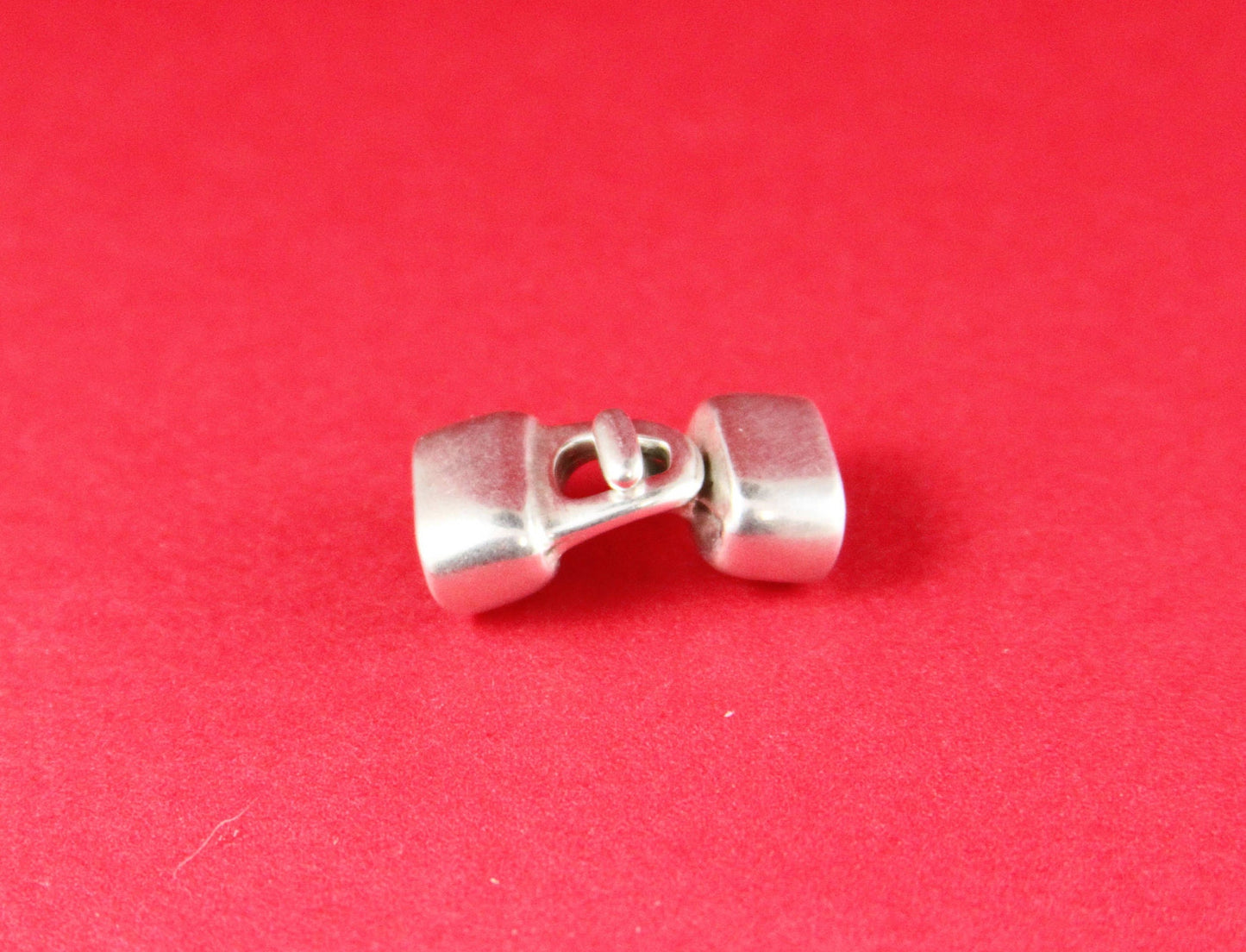 RC0108>>MADE in EUROPE zamak hook clasp, double strand hook clasp, 5mm round zamak clasp (PF8678) Qty1