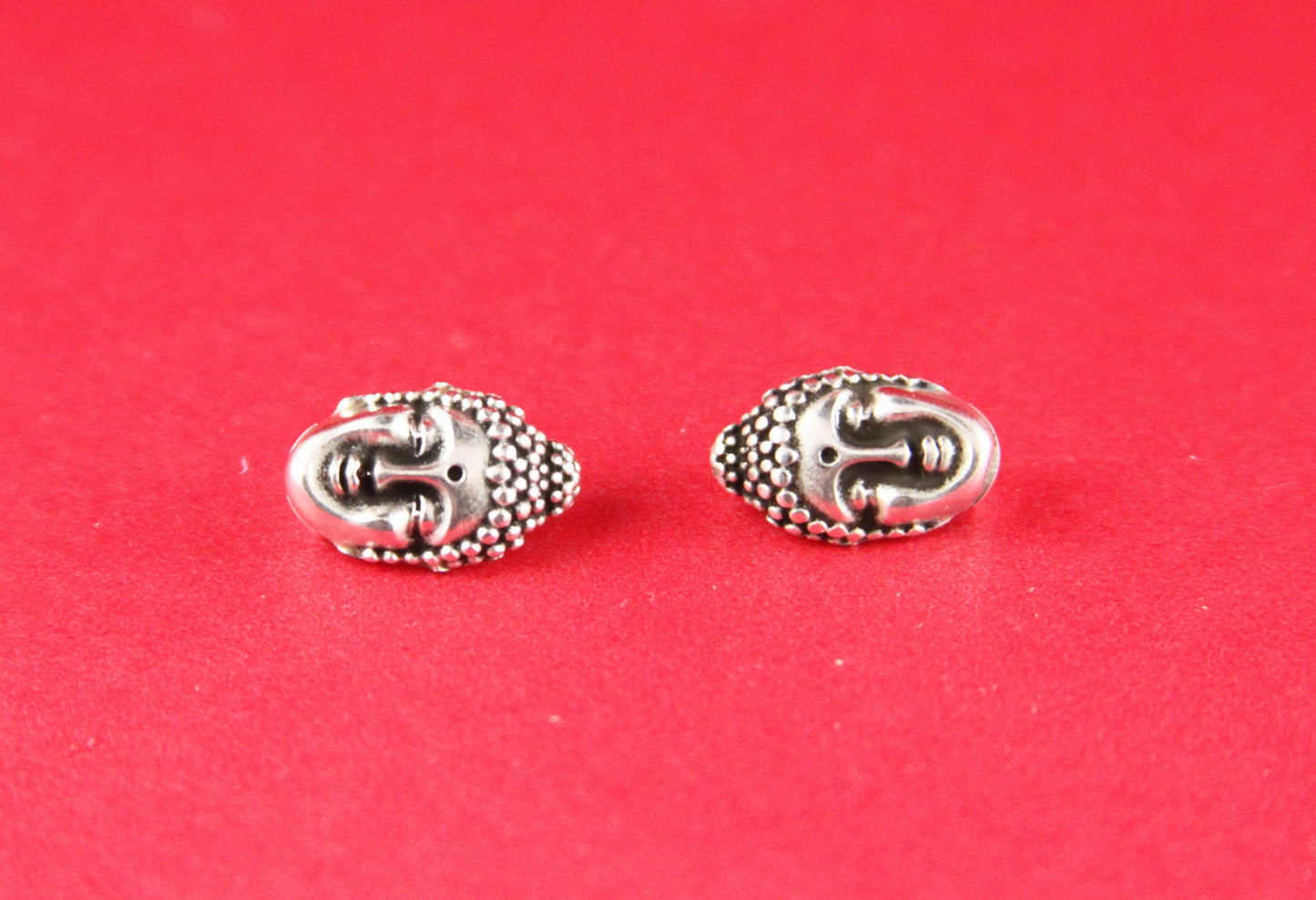 FS0211>>MADE in EUROPE  2 zamak Budha sliders, 10mm flat cord slider, 10mm leather cord Budha sliders, zamak Buddha sliders  Qty2