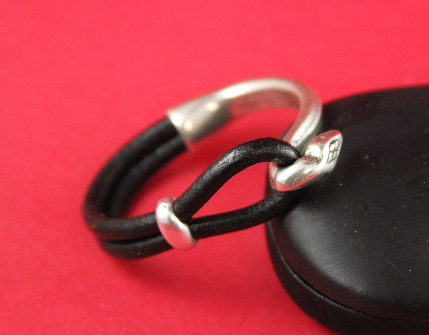 B0016>>MADE IN EUROPE  zamak snake half bracelet with strand separator, bracelet hook clasp (6783S) qty 1set