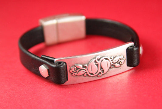 C0097>>MADE in EUROPE zamak connector, 10mm cord connector, flat 10mm leather cord connector Qty 1