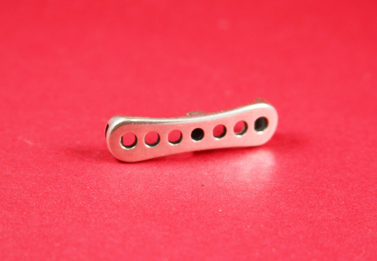 FS0138>>MADE in EUROPE zamak slider, 5mm cord slider tube, flat 5mm cord slider bead, silver slider tube  Qty1