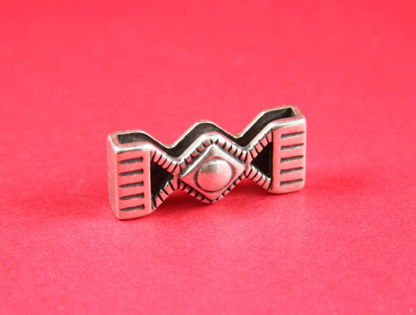 FS0012>>MADE in EUROPE zamak slider for 30mm cord, 30mm flat cord slider, zamak bar slider (14851/30) qty1