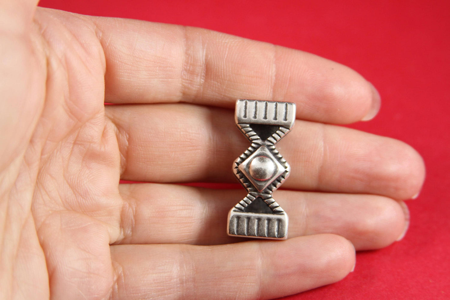 FS0012>>MADE in EUROPE zamak slider for 30mm cord, 30mm flat cord slider, zamak bar slider (14851/30) qty1