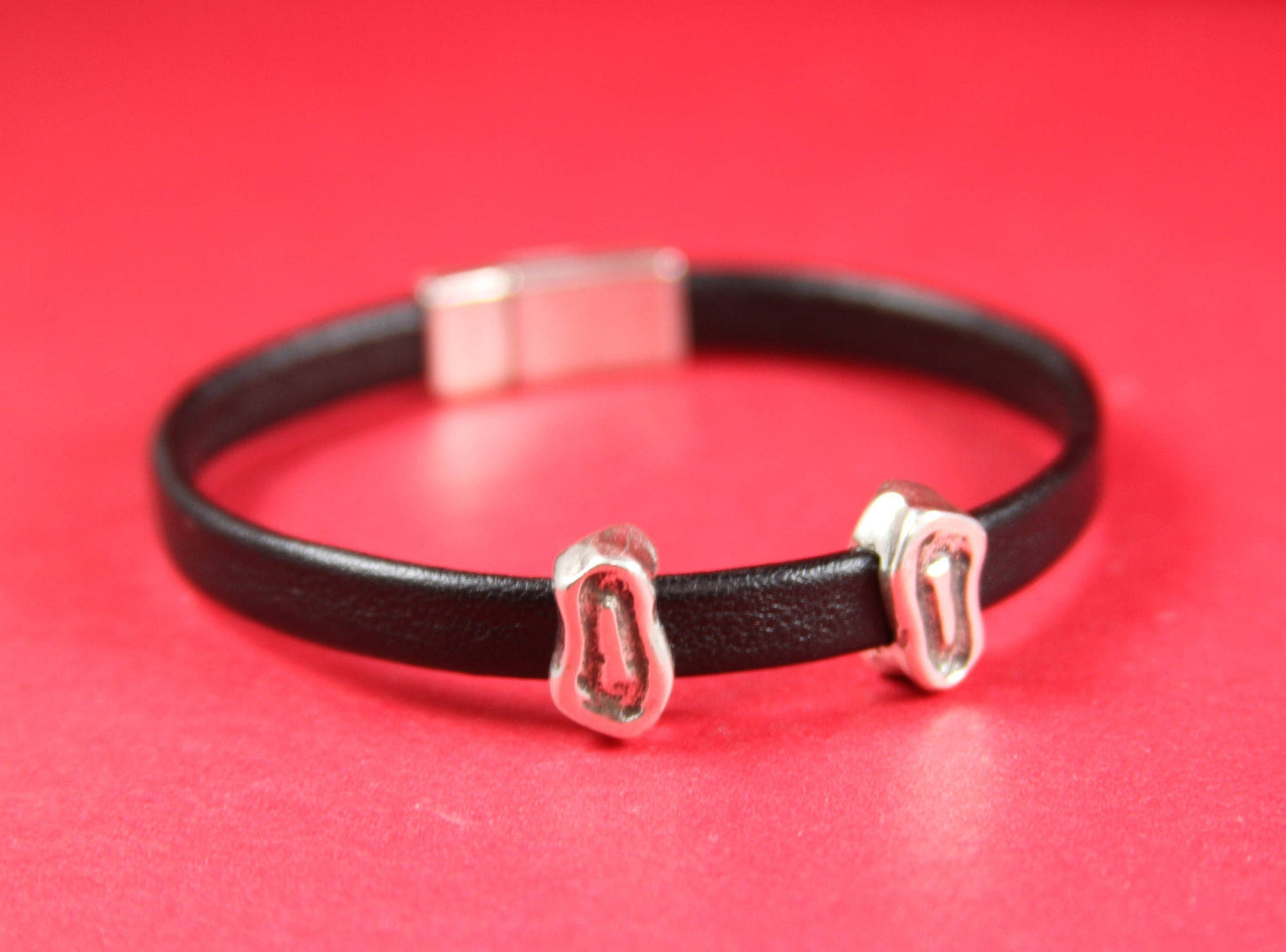 FS0307>>MADE in EUROPE 2 zamak sliders for 6mm cord, flat cord slider, zamak irregular sliders qty2
