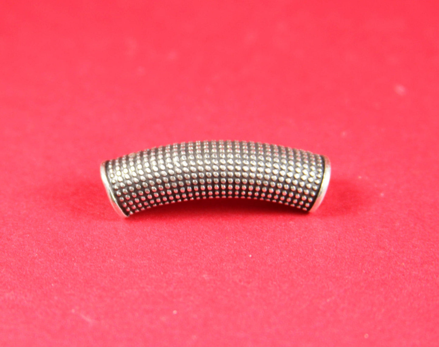 FS0308>>MADE in EUROPE zamak slider, 5mm cord slider tube, flat 5mm cord slider bead, silver slider tube  Qty1
