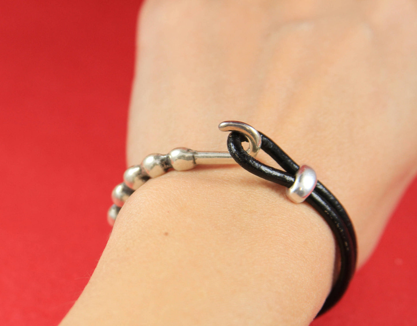 B0043>>MADE IN EUROPE  zamak half bracelet with strand separator, bracelet hook clasp (77857/05) qty 1set