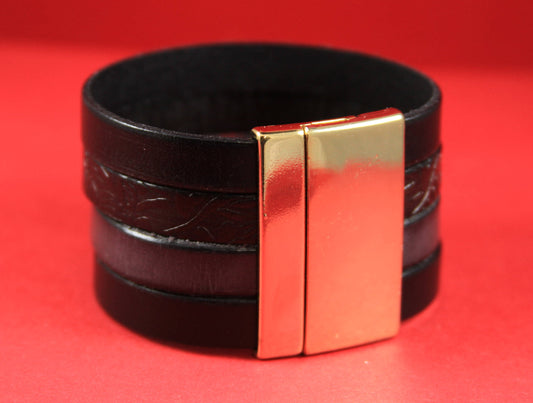 FC0098>>MADE IN EUROPE gold clasp for 40mm flat cord, bracelet gold clasp, flat 40mm cord gold zamak clasp Qty1