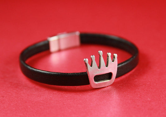 FS0320>>MADE in EUROPE 2 zamak crown sliders for 5mm cord, flat cord slider, zamak crown slider (Ablz172) qty2
