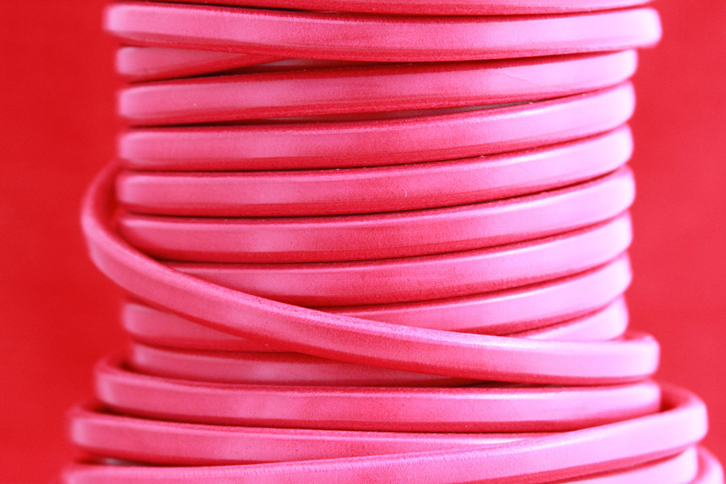 MADE in EUROPE 8" licorice leather cord, 10x6 leather cord, bracelet leather cord, thick leather cord (MARL10FUC)