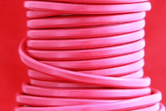 MADE in EUROPE 8" licorice leather cord, 10x6 leather cord, bracelet leather cord, thick leather cord (MARL10FUC)