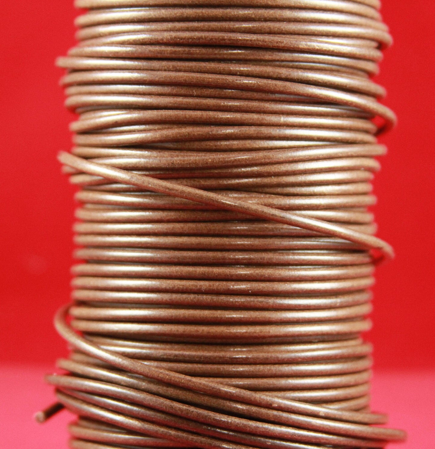 MADE in EUROPE 2 yards of 3mm taupe leather cord, 3mm round leather cord, genuine leather cord (MARR3TAU)