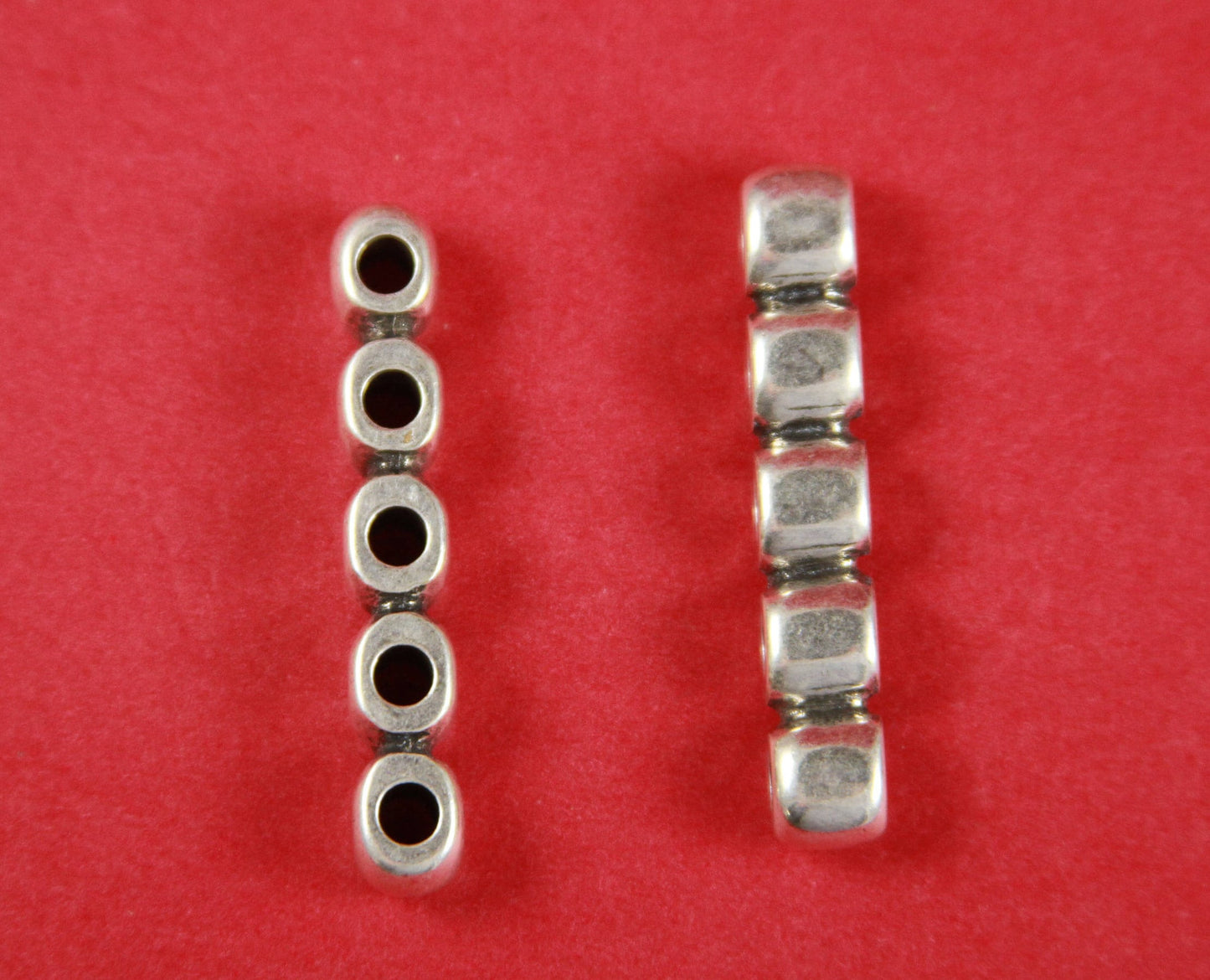 12/2 MADE in EUROPE 2 zamak separators, 3mm cord separator, multi strand bracelet strand separator (Ablz183sS) Qty2