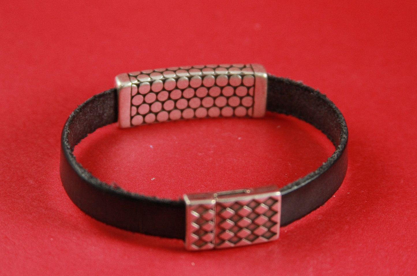 FS0277>>MADE in EUROPE zamak slider tube , zamak flat tube slider, zamak slider for 10mm flat leather cord qty1