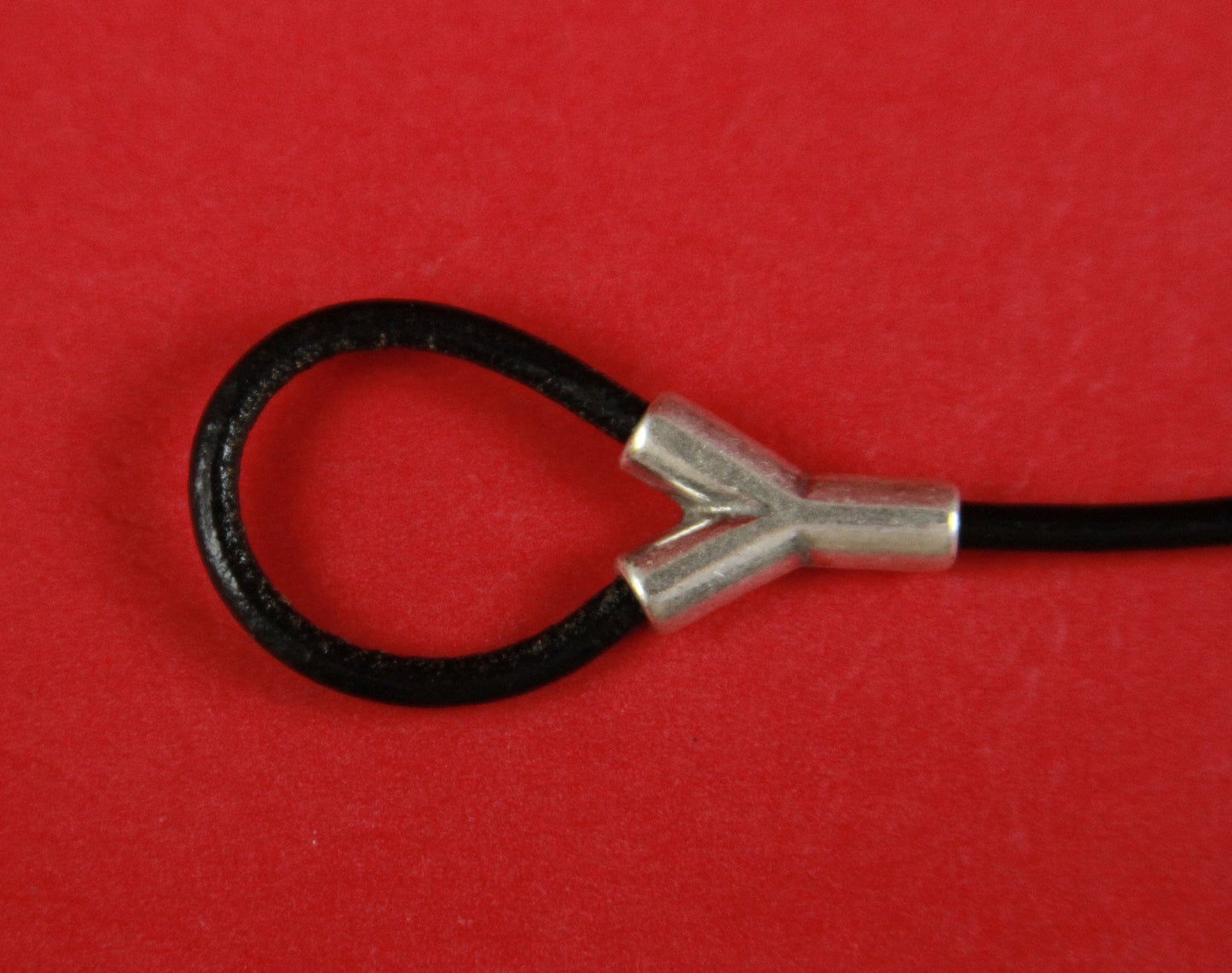 RS0068>>MADE in EUROPE 2 zamak loop makers, 3mm cord loop creator ends, 3mm round cord connector Qty2