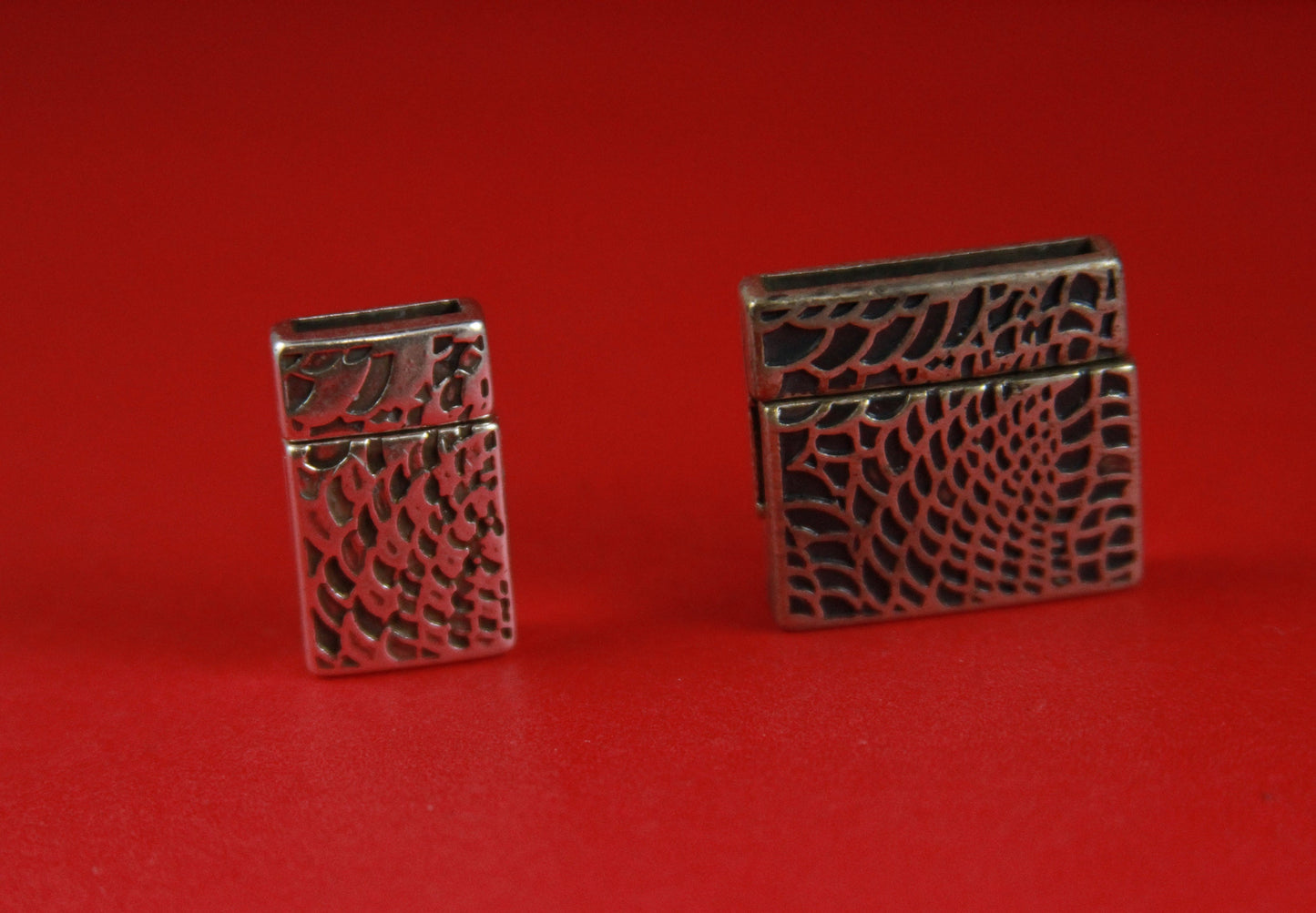 FC0012>>MADE in EUROPE zamak clasp, 10mm flat cord clasp, 10x2mm clasp Qty1