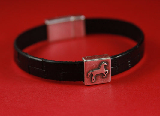 FS0295>>MADE in EUROPE 2 zamak horse sliders, horse slider, 10mm flat cord slider, 10mm flat cord horse slider qty2