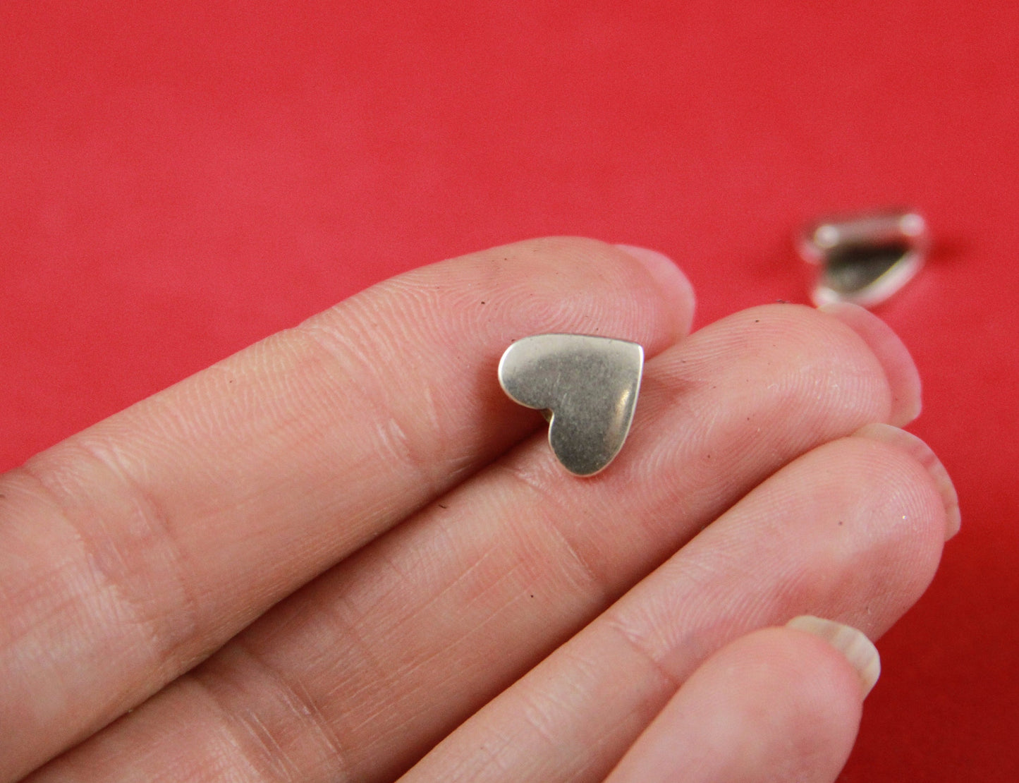 FS0334>>MADE in EUROPE 2 zamak heart sliders for 5mm cord, flat cord heart  slider, silver heart slider qty2