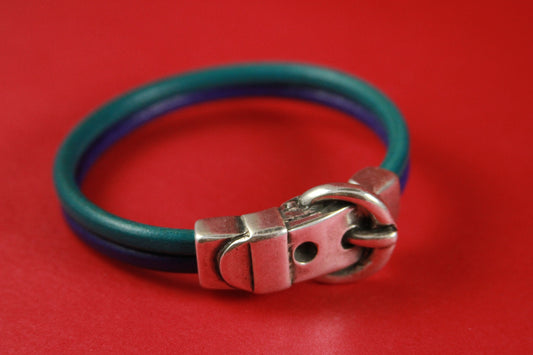 C0053>> MADE in EUROPE zamak buckle connector  , 5mm round cord connector, double strand round cord connector,  (77314/10) Qty1