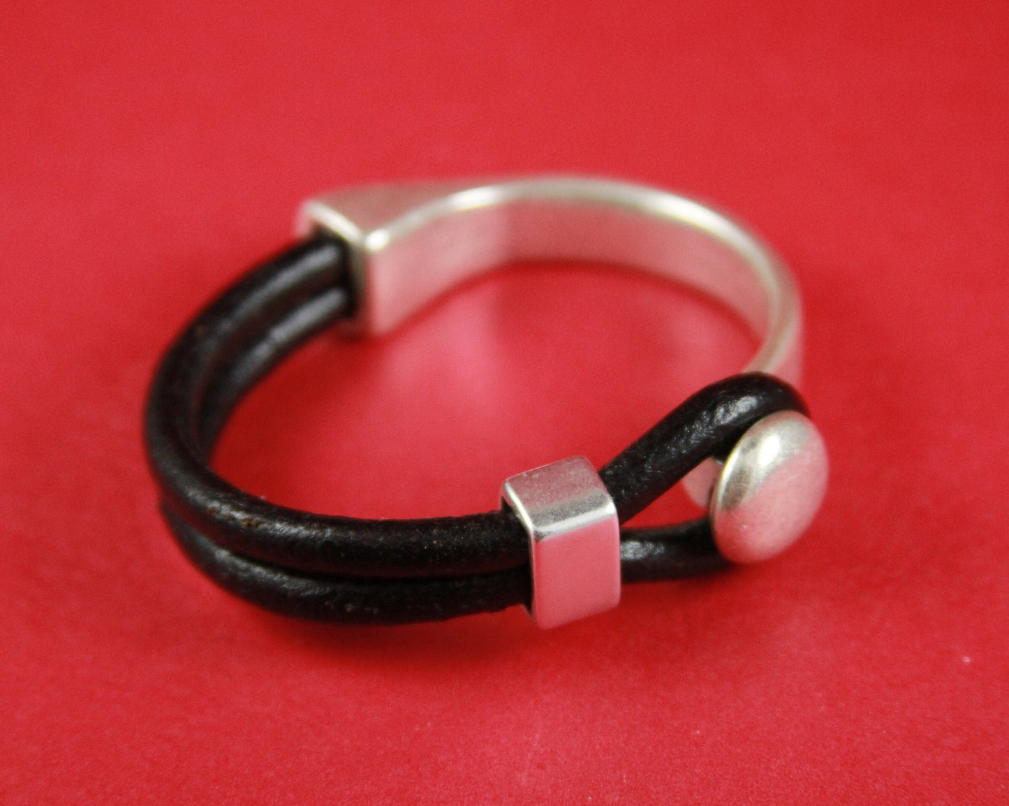 B0024>> MADE in EUROPE zamak button half bracelet+ slider, zamak half cuff, metal half bracelet (6722/5) Qty1