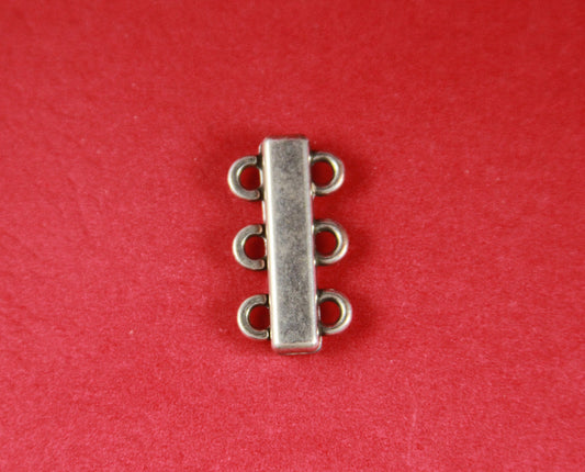 FC0072>>MADE in EUROPE zamak clasp, multistrand flat clasp, multi strand clasp Qty1