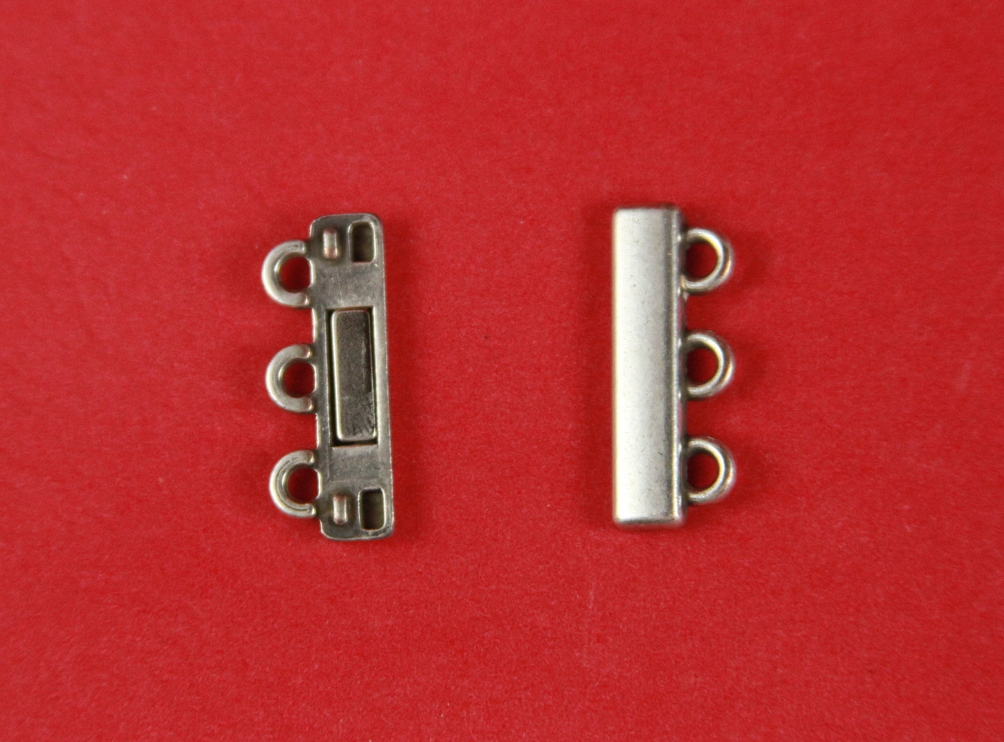 FC0072>>MADE in EUROPE zamak clasp, multistrand flat clasp, multi strand clasp Qty1