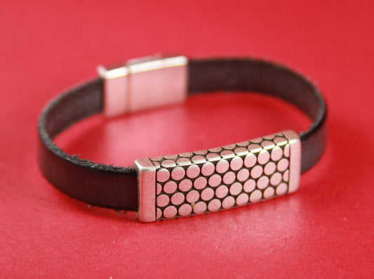 FS0277>>MADE in EUROPE zamak slider tube , zamak flat tube slider, zamak slider for 10mm flat leather cord qty1
