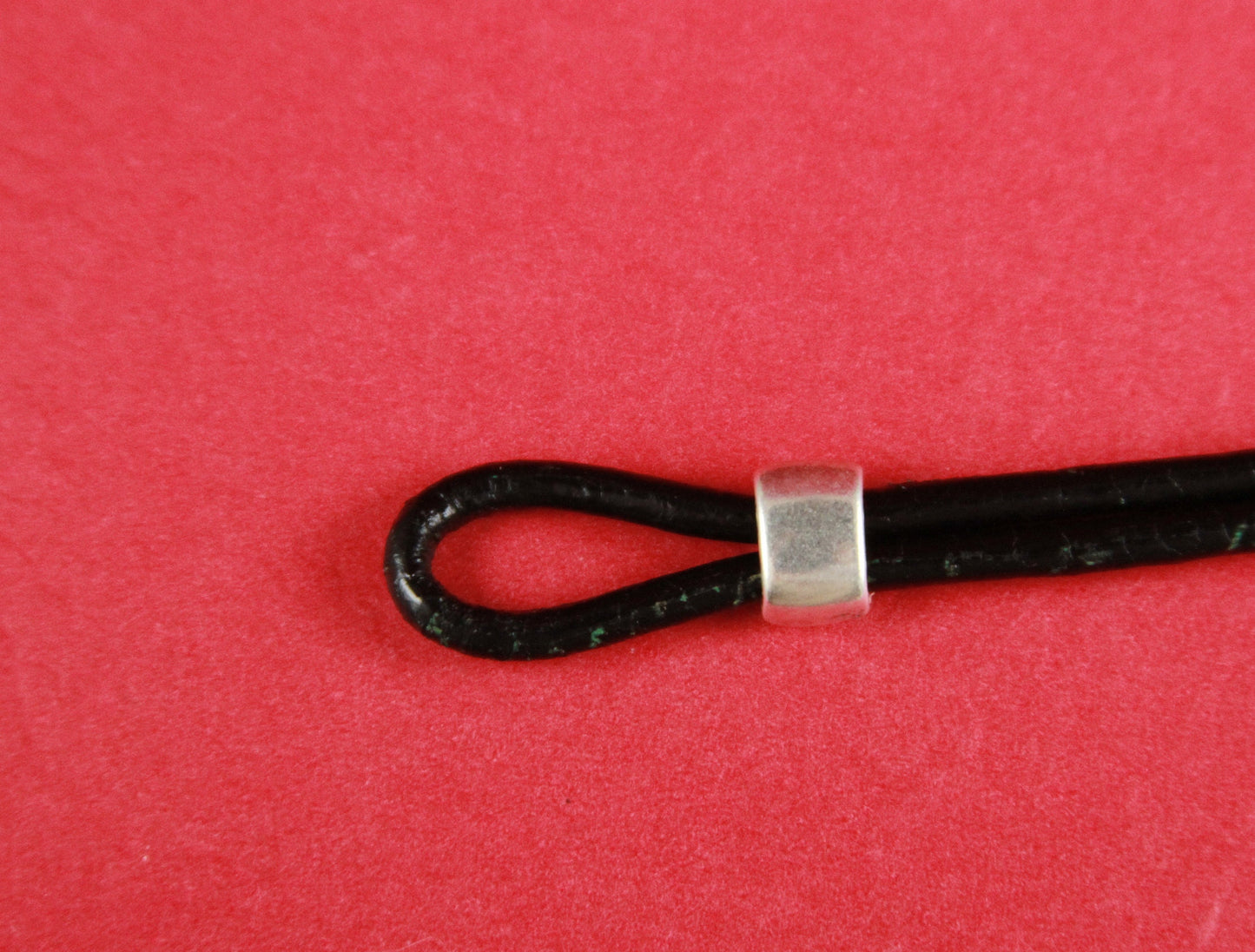 FS0283>>MADE IN EUROPE 4 zamak 6x3mm sliders, 3mm cord sliders, 3mm double round cord sliders, silver sliders Qty4