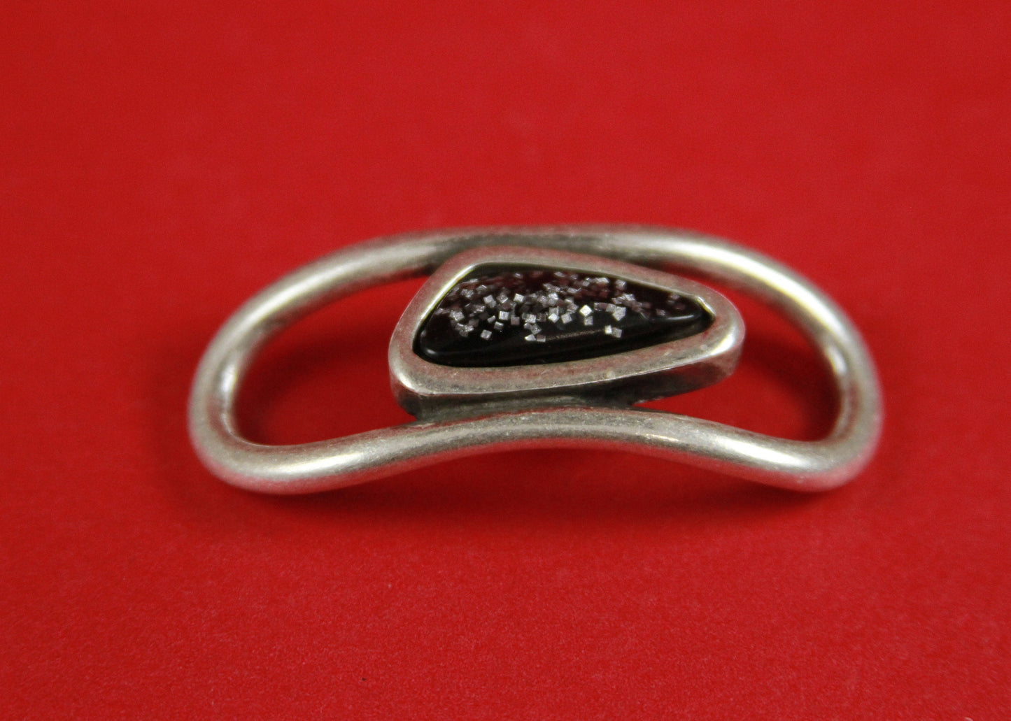 C0091>>MADE in EUROPE zamak connector, zamak cabochon connector, 10mm cord connector, flat 10mm leather cord connector Qty1