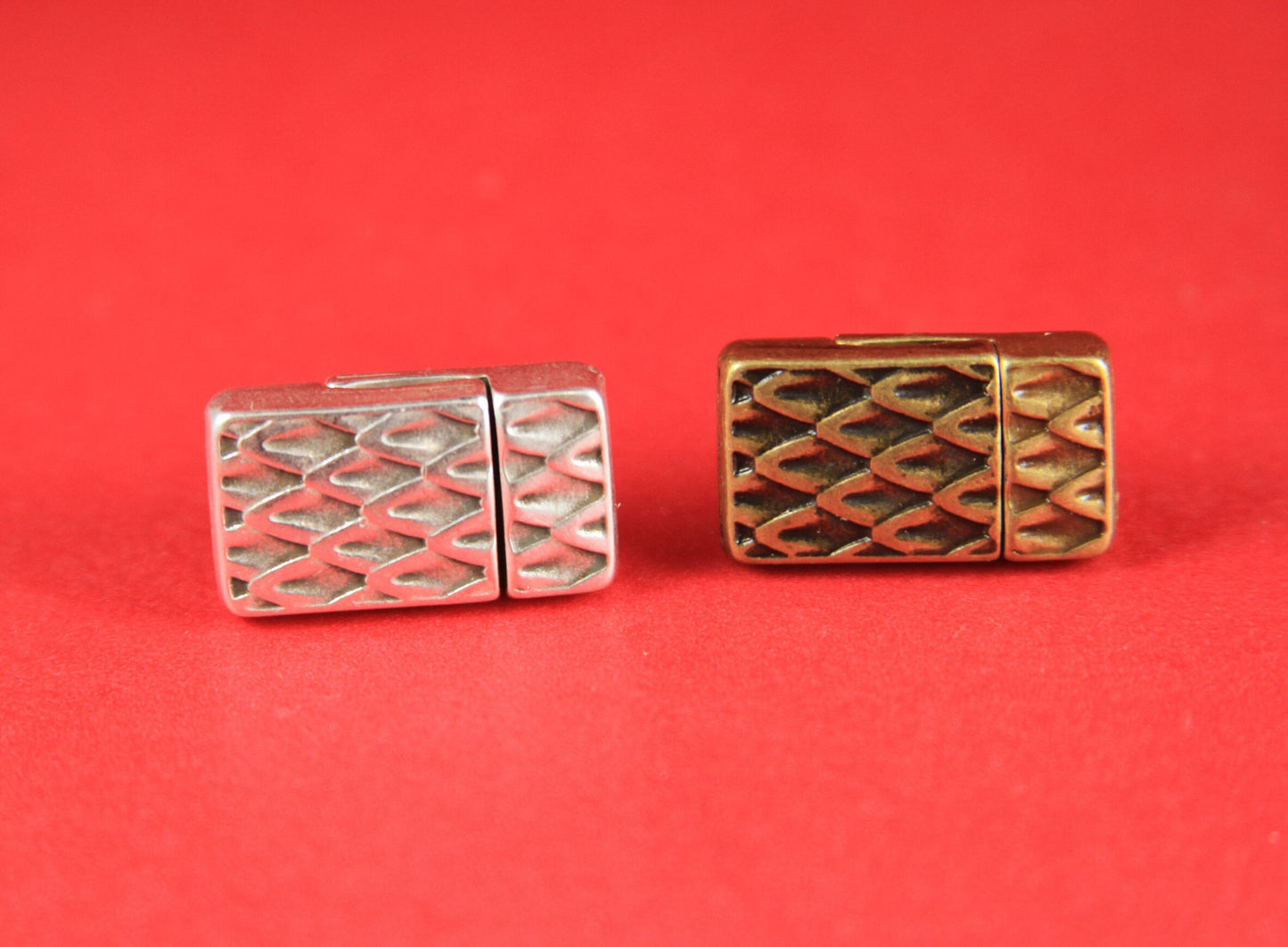 FC0043>>MADE in EUROPE zamak clasp, flat cord clasp, 10mm flat cord clasp, leather cord clasp, Qty1