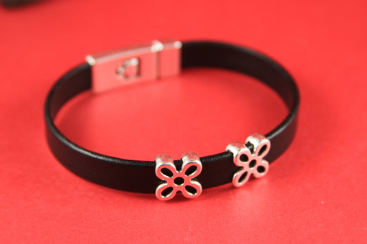 FS0015>>MADE IN EUROPE 2 zamak flower sliders for 10mm flat cord, 10mm flat cord slider, zamak flower slider for 10mm flat cord Qty2