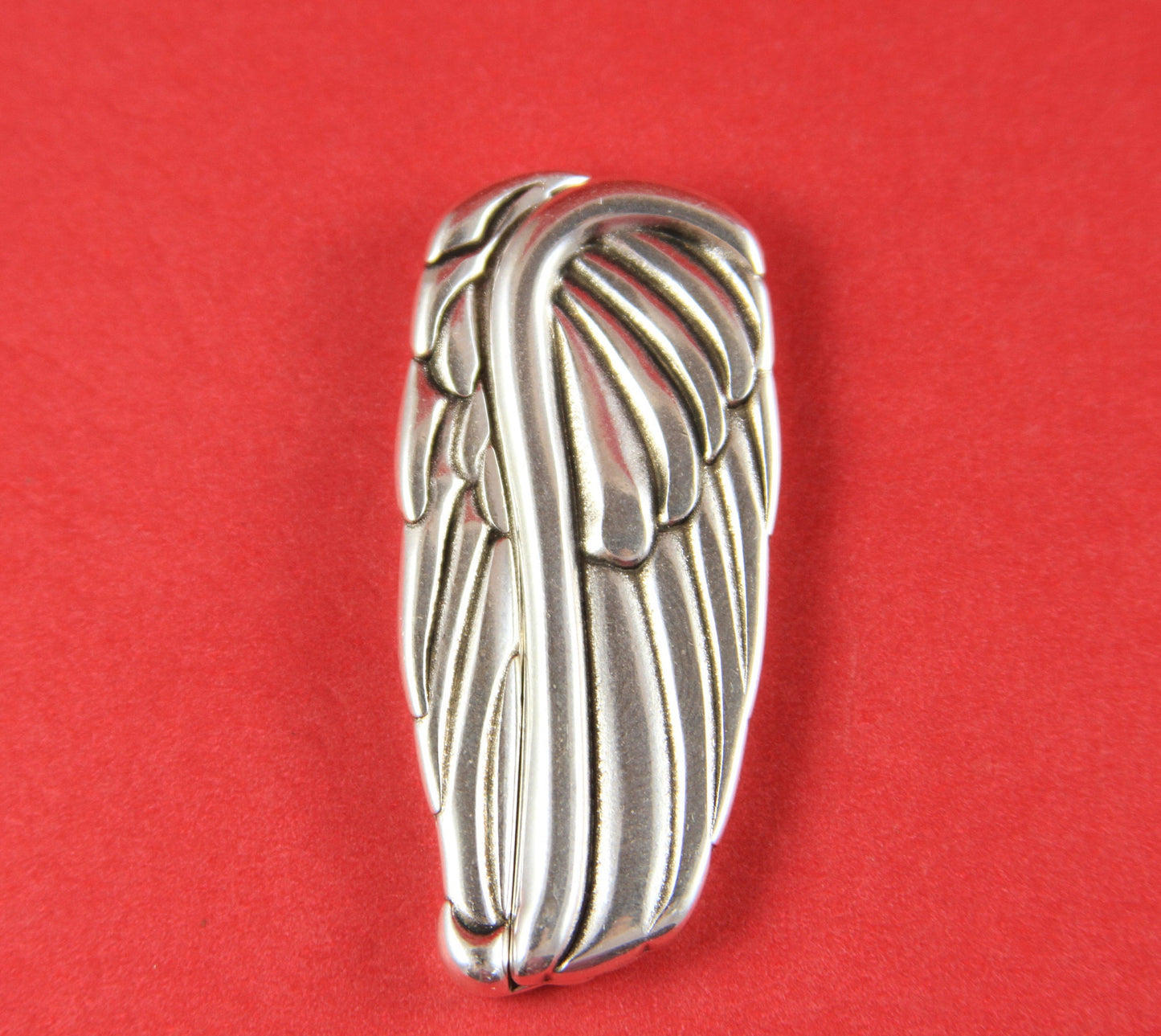 FC0016>>MADE in EUROPE angel wing clasp, 40mm flat cord clasp, large wing clasp qty1