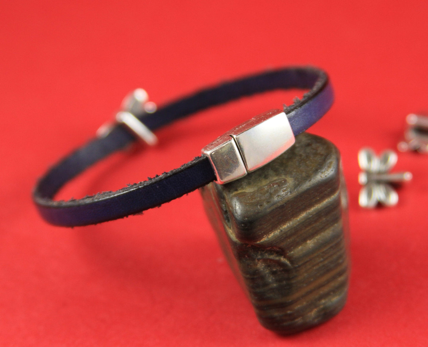 FC0013>>MADE in EUROPE zamak flat 5mm cord clasp, zamak clasp, 5mm flat cord clasp, Qty1