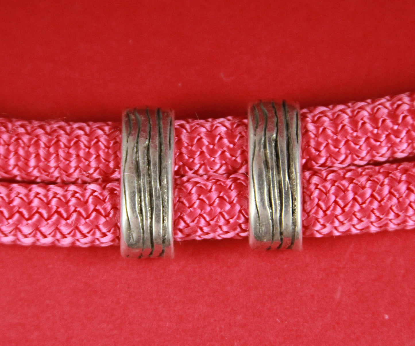 LS0082>>MADE IN EUROPE 2 zamak sliders, double climbing cord sliders, double climbing cord beads (6485) Qty2