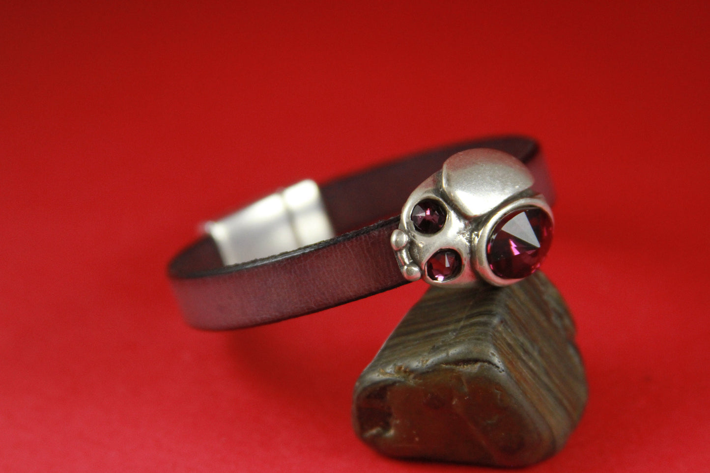 FS0278>>MADE in EUROPE zamak ladybug slider, Swarovski crystal ladybug slider for 10mm cord Qty1