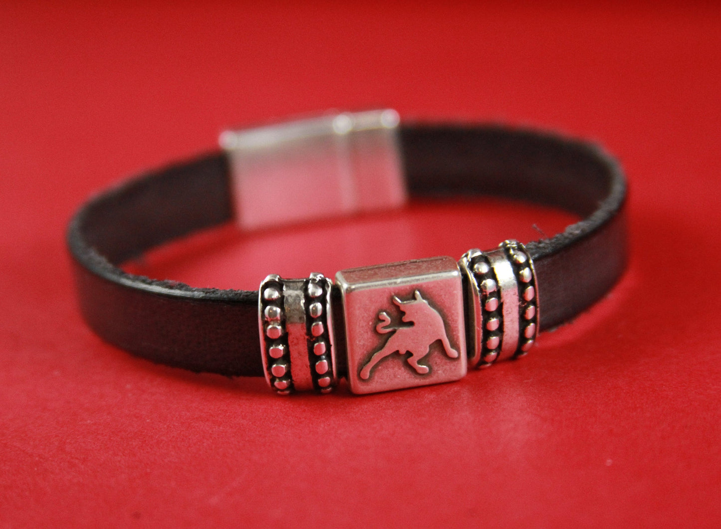 FS0275>>MADE in EUROPE 2 zamak beaded sliders, 10mm flat cord slider bars, 10mm leather cord  sliders, zamak sliders Qty2