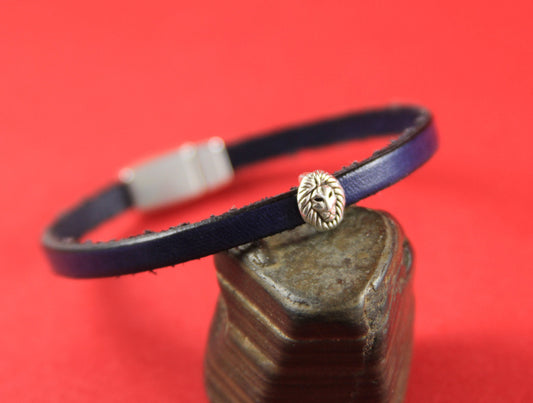 FS0079>>MADE in EUROPE 4 zamak lion sliders for 5mm cord, flat 5mm cord slider, zamak lion head sliders  qty4