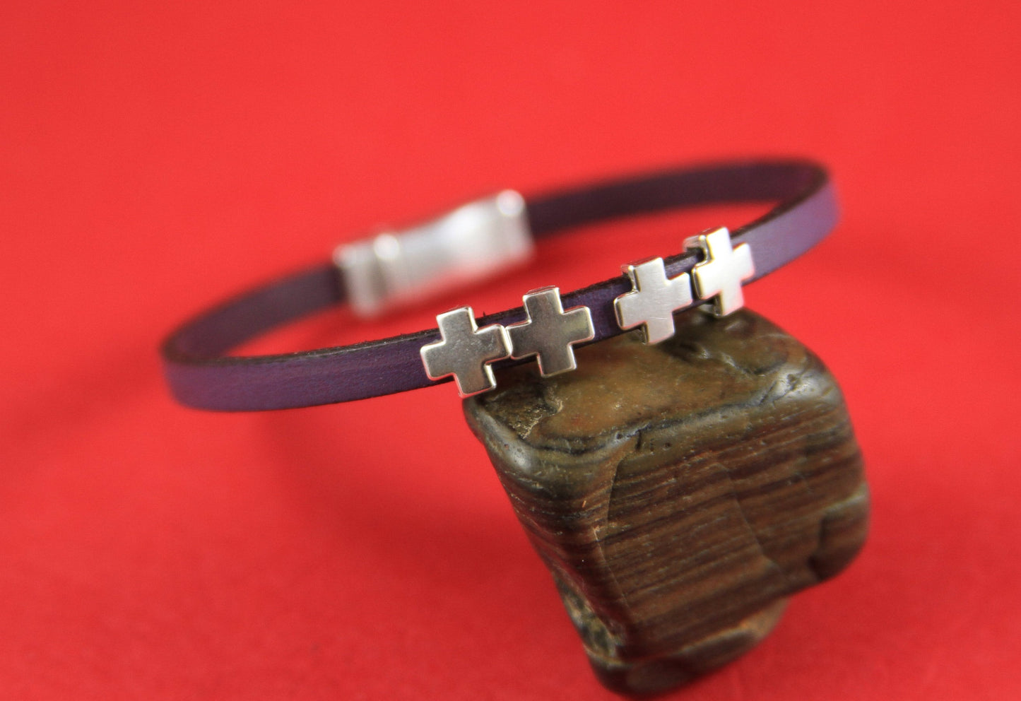 FS0318>>MADE in EUROPE 4 zamak cross sliders, 5mm flat cord zamak tiny cross sliders, zamak  slider for 5mm cord Qty4