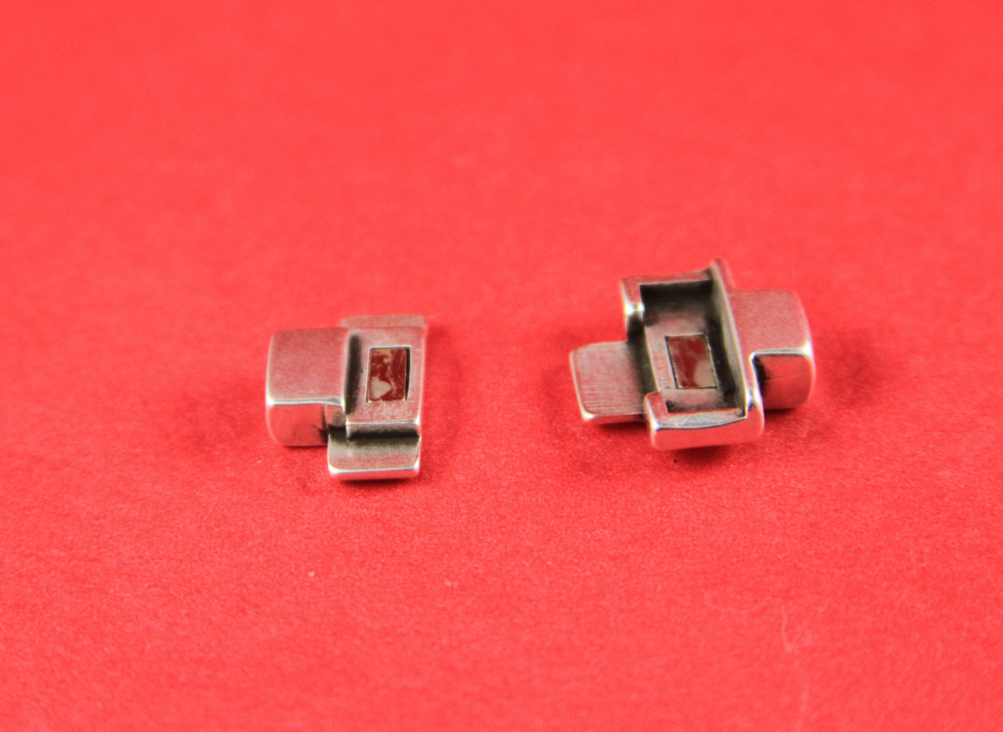 FC0287>>MADE in EUROPE zamak flat 5mm cord clasp, zamak cross clasp, zamak cross clasp, 5mm flat cord  clasp Qty1